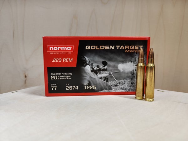 Norma .223Rem Golden Target Match HPBT 5,0g/77gr
